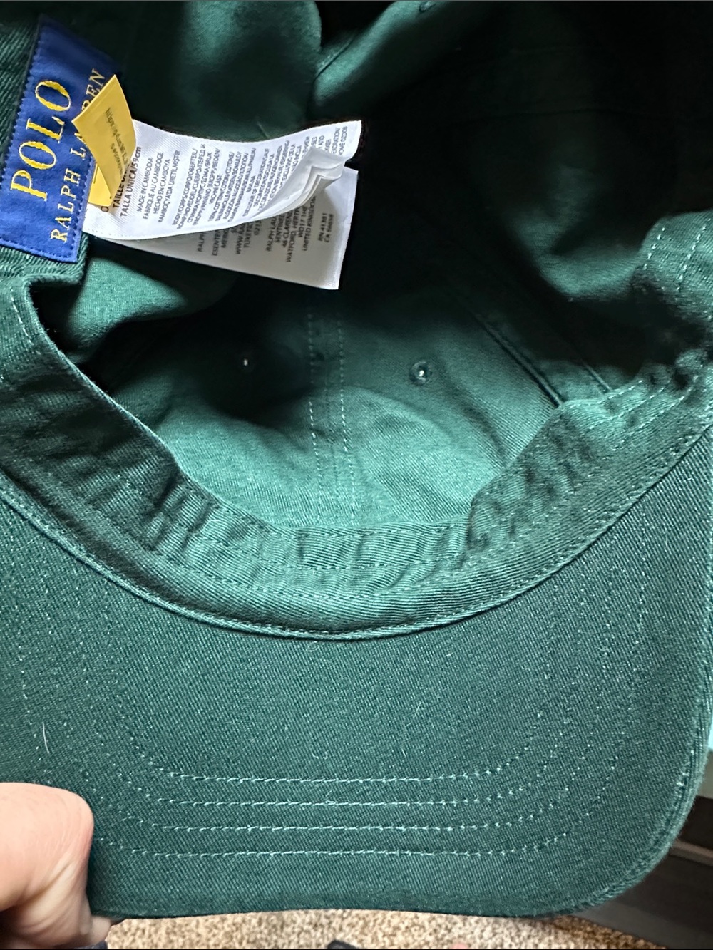 Ralph Lauren Dark Green Ralph's Coffee Patch Baseball Cap - Picture 5 of 5